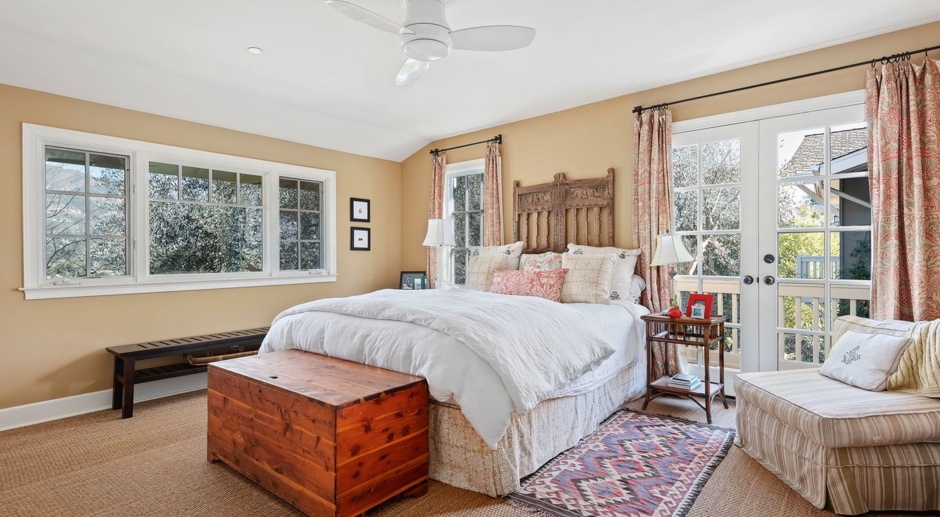 Charming 4 bed, 3 bath Craftsman home in a quiet Montecito location.