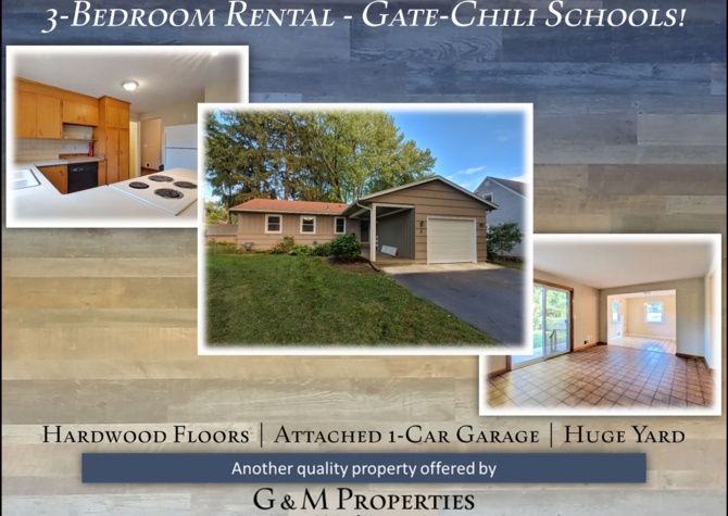 Houses Near 3-Bedroom Rental Home: Gates-Chili School District