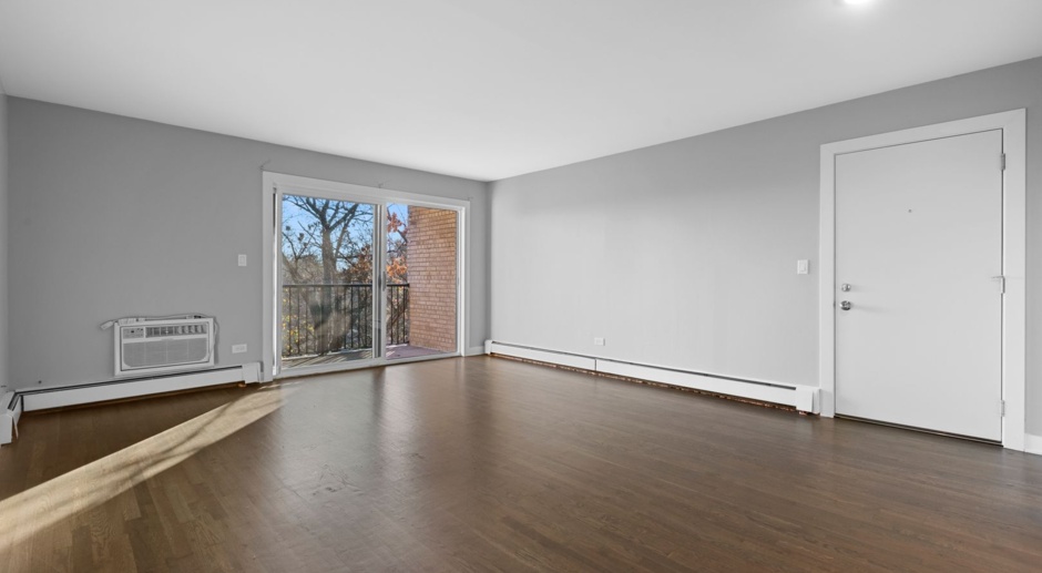 Newly Renovated 2 Bedroom with Balcony Overlooking Park
