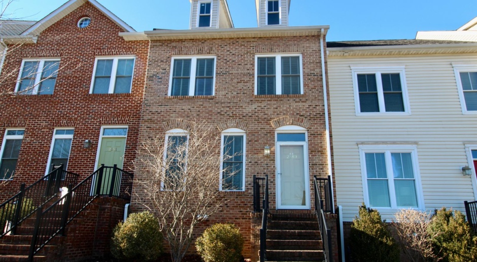 Upscale townhome  with attached garage for rent in the Townes at Bluestone! 