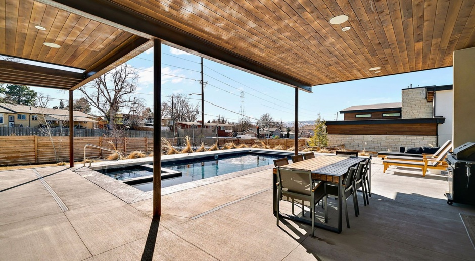 Modern 4BD, 5.5BA Luxury Wheat Ridge Home with Heated Pool