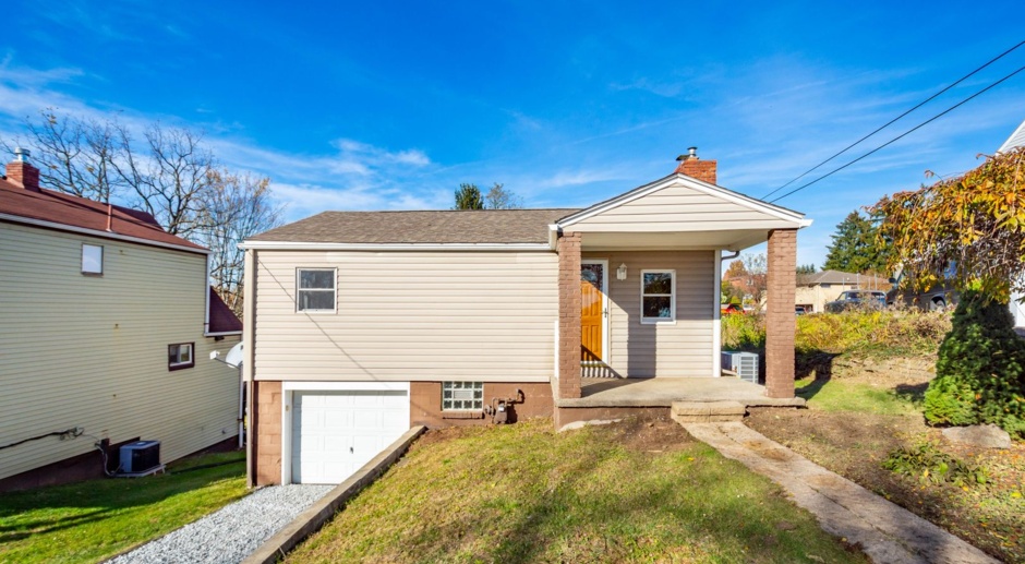 BEAUTIFUL 2 BEDROOM HOUSE IN WEST MIFFLIN WITH AN INTEGRAL GARAGE!!!