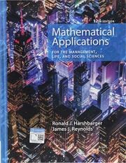 Mathematical Applications for the Management, Life, and Social Sciences