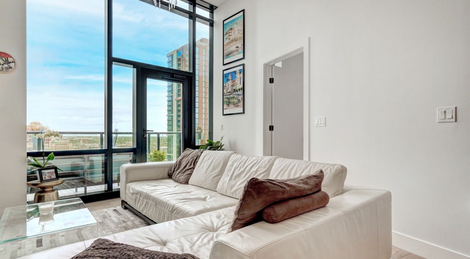 Luxurious 22nd floor lock and leave condo. 