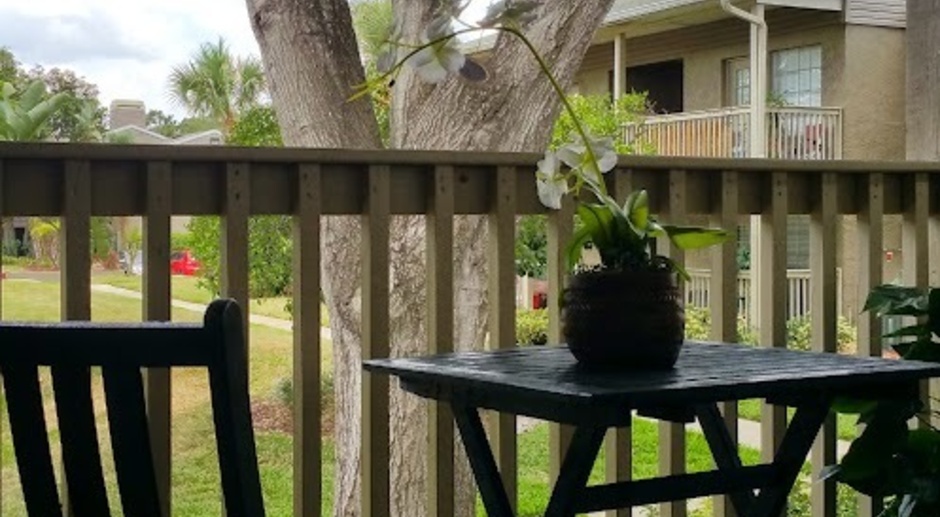 Peaceful Garden View 1/1 Condo with wood floors at Serravella !!!!