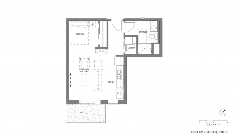Studio Apartment near UW-Madison /Capital Available January 2022