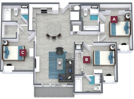 $700 / 1br - For Rent-THE NINE apts (MAY 1, 2022 to July 31, 2022)(summer term) 50ft walk across the street to FSU (FSU-College Town-THE NINE apts)